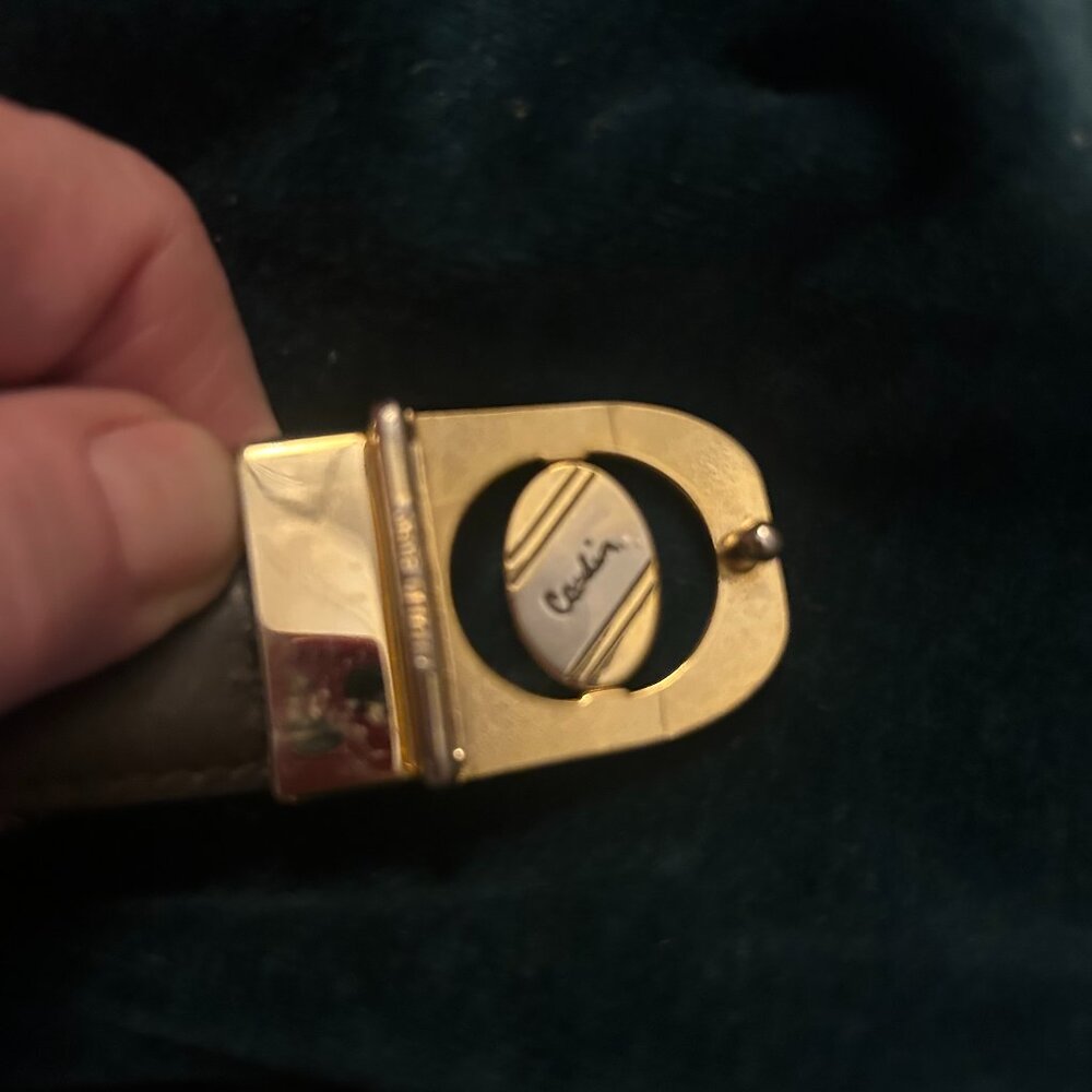 Pierre Cardin Genuine Leather Men's Belt; Brown; Made in Italy